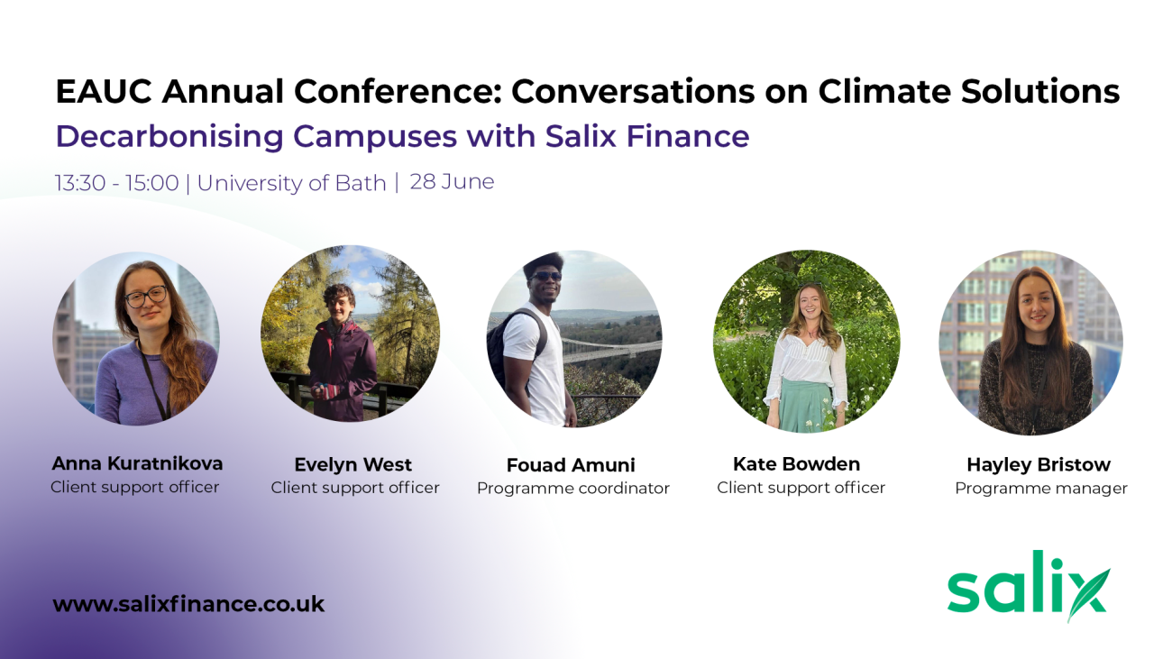 Salix puts spotlight on decarbonisation of campuses Salix Finance